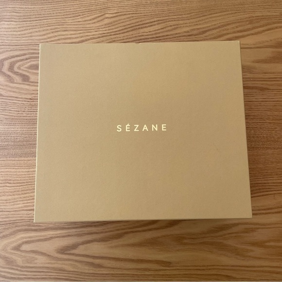 Sezane Alicia Heeled Booties 6.5 NIB Lace Up Suede Leather French Almond Toe - Picture 8 of 15